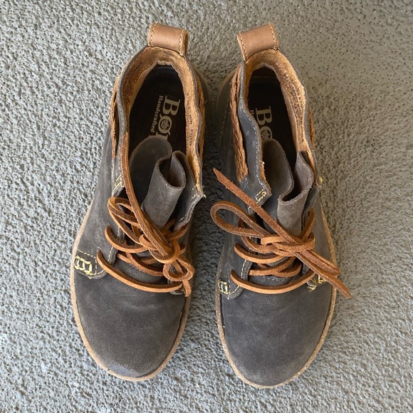 Born Temple Rust Suede Leather Ankle Boots Women’s 6 Boho F32529 - Picture 6 of 14